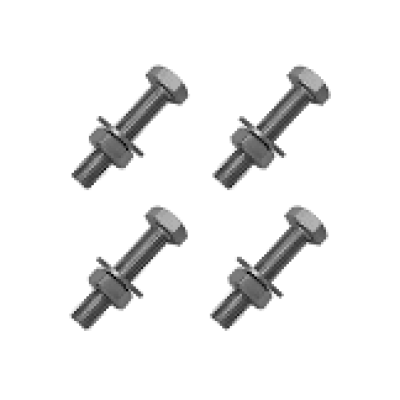 HEX HEAD BOLT C W NUT & WASHERS, M8X35MM SS316 (FULL THRD)