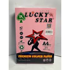 LUCKY STAR COL PAPER A4 80G CS170 PINK