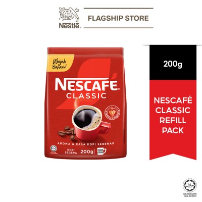 Nescafe Classic Instant Coffee Powder Refill Pack 200g