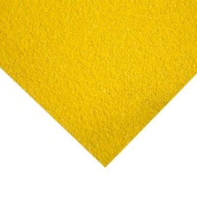 RS PRO Yellow Anti-Slip Flooring Glass Fibre Reinforced Plastic, Silicone Carbide Mat, Grit Finish 1.2m x 0.8m x 5mm