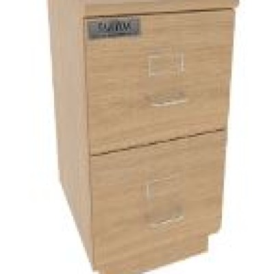 SANYON Wooden File Cabinet For Ship Office Cabin, Laminate And Double Drawers, SYWDC-101