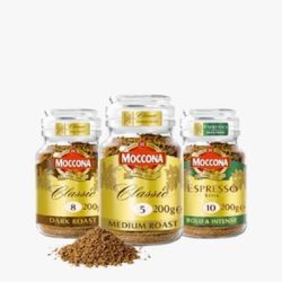 MOCCONA Freeze Dried Instant Coffee Jar, 200g