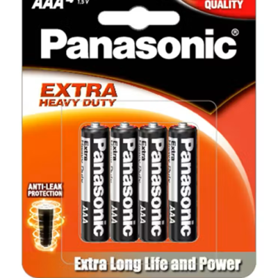 PANASONIC BATTERY AAA (EXTRA HEAVY DUTY