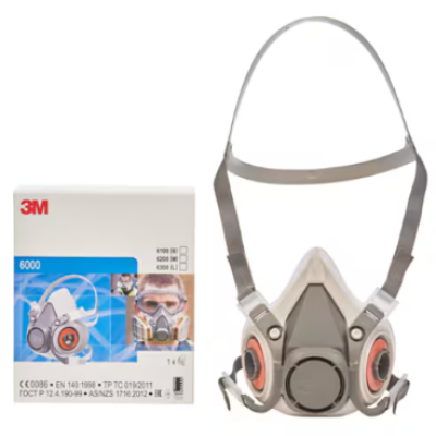 3M-6200-CE HALF FACEPIECE RESPIRATOR SIZE M