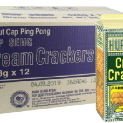 Hup Seng Cream Crackers 428g x 12pack ctn