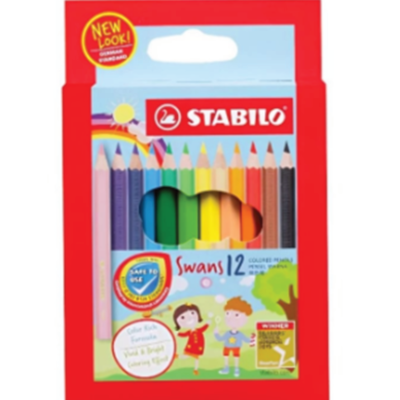 Swans Stabilo Pencil Colour 12 Colour  1873