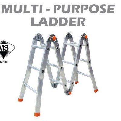 LADDER, FOLDING HEAVY DUTY ALUMINUIM LADDER, 4ft - "A" HEIGHT