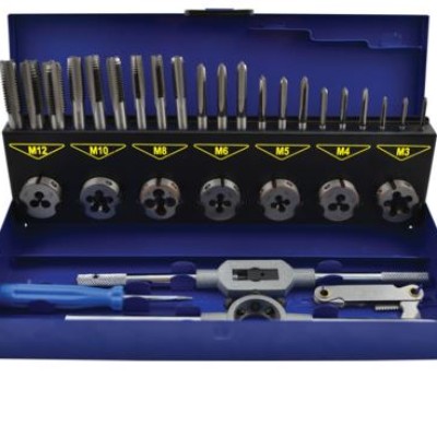 Senator SEN0863990K M3-M12 CARBON STEEL THREADING SET IN CASE 32PC