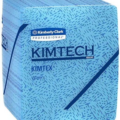 Kimtech Prep Kimtex Wipers 1 4 Fold 1 Ply 33560 - Blue [66 Sheets Pack]
