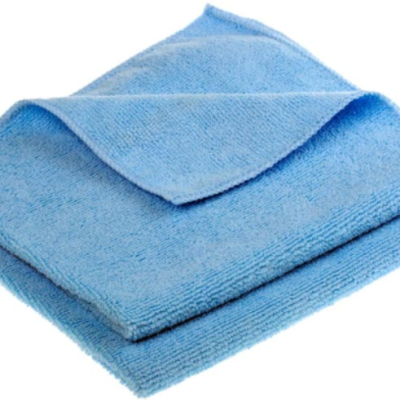 *RS PRO Microfibre Cloth Blue Microfibre Cloths for Dry, Cleaning, Dry Use, 10 Pcs Pack, 400 x 400 mm, Repeat Use, 898-8276