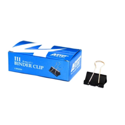 Astar Binder Clip 25mm (1 dozen per box)