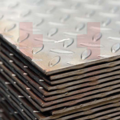 Mild Steel Chequered Plate (1219mm x 2438mm)