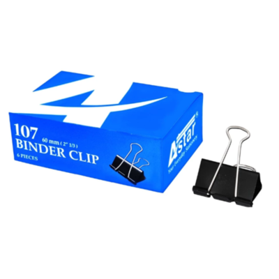 Astar Binder Clip  60mm (1 dozen per box)