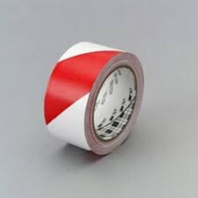 3M Scotch 767 Red, White Vinyl 33m Lane Marking Tape, 0.13mm Thickness