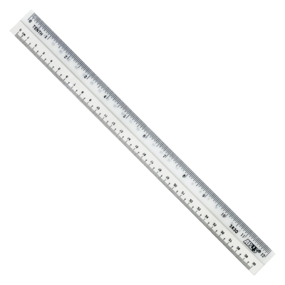 Writedown Plastic Straight Ruler 30cm (1X10'S)