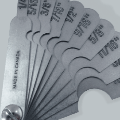 WIRE ROPE & SHEAVE GAUGE GWS1012 5 8 to 1 1 4 INCH 10 Gauge Set