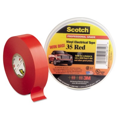 3M ELECTRICAL TAPES RED, SCOTCH 35