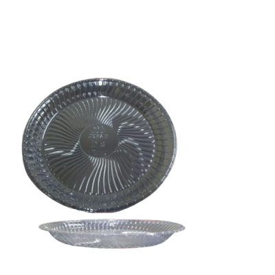 DISPOSABLE PLASTIC PLATE (BLACK)