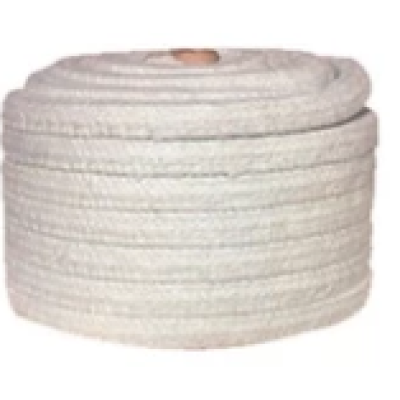 Ceramic Fibre Round Rope 13mm x 30M Ceramic Braided Packing Rope With SS Wire Reinforcement