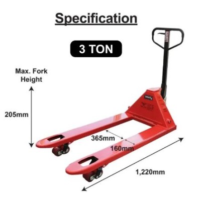 X5 3 TON HEAVY DUTY PALLET TRUCK