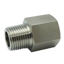 HEX. ADAPTER, 1  /  2" NPTF X 1  /  2" NPTM, Stainlesz Steel, 8CM LENGTH, Max Pressure 400Bar