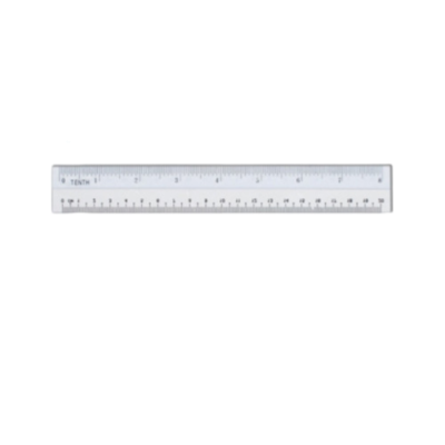 Writedown Plastic Straight Ruler 20cm (1X10'S)