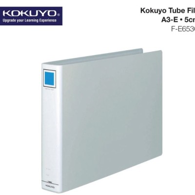 KOKUYO F-E653C Tube File A3 Size | 5CM | 2 Holes | 500 Sheets