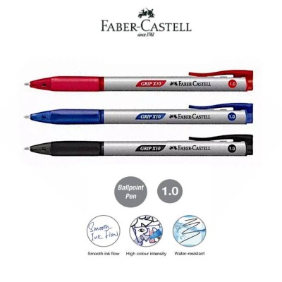 Faber Castell 5476 Grip X Ball Pen1.0mm (Blue) 1 Box