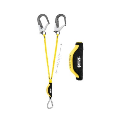 Petzl ABSORBICA-Y  Fall Arrest Fall Arrest Lanyard Twist Lock Locking Carabiner Twin - L012CA00