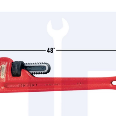 RIDGID 31040 48" Heavy-Duty Straight Pipe Wrench (48'' 1200mm)