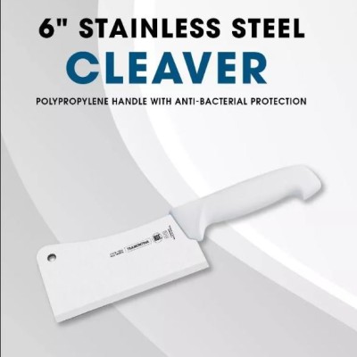 TRAMONTINA 6" Stainless Steel Cleaver with Antibacterial Handle | Professional Master