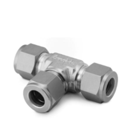 SWAGELOK Stainless Steel Tube Fitting, Union Tee, 3 8 in. Tube OD [10s]