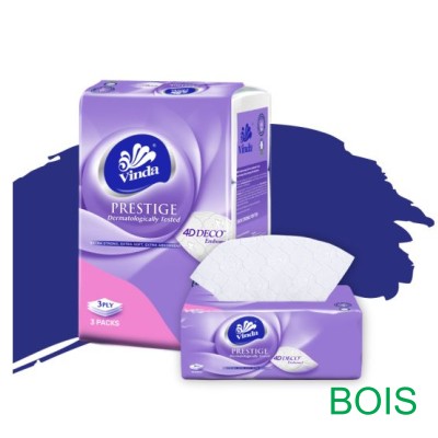 VINDA PRESTIGE 4D DECO EMBOSSED FACIAL TISSUE