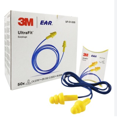 Sell by Box 3M UltraFit Reusable Earplugs with Casing UF-01-100 E-A-R  EP_ PSD_ [50 pairs Box]