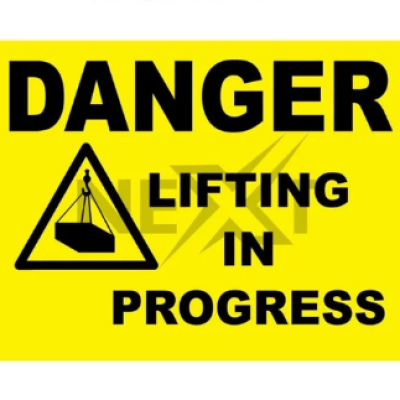 Danger Lifting In Progress Safety Signage