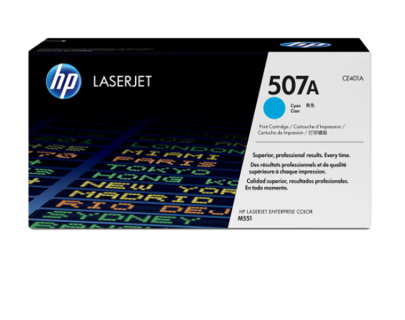 HP 507A Cyan Original LaserJet Toner Cartridge