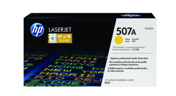 HP 507A Yellow Original LaserJet Toner Cartridge