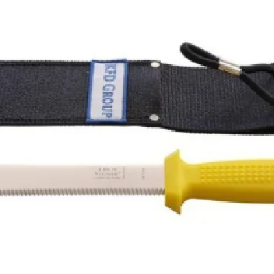 KNIFE, RIGGERS KNIFE C W LEATHER SHEATH