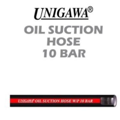 OIL SUCTION HOSE (W P 10 BAR) BLACK 4" X 10 METER - UNIGAWA