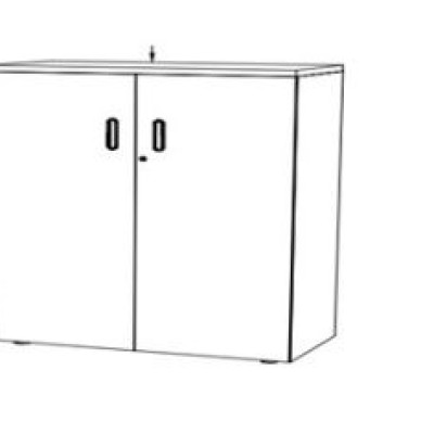 *Bristol SWING DOOR CABINET L1500xW450xH740