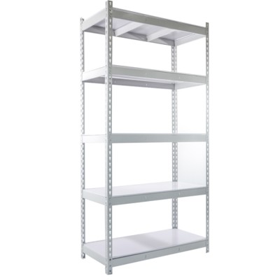 *Boltless Rack 3L x 6H x 35cm(D) c w metal shelving [5 levels]