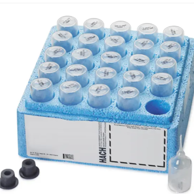 Hach 2515025-MY Dissolved Oxygen AccuVac Ampule, Mid & High Range, pk 25
