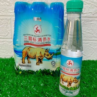 COOLING WATER THREE LEGS 200ML 6'S [AIR PENYEJUK CAP KAKI TIGA 200ML 6'S