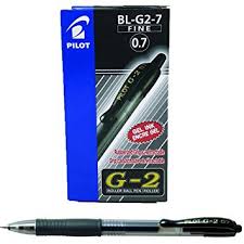 [DELIVER TO LABUAN ONLY]PILOT G2 GEL PEN, BLACK, 0.7MM, 12PCS      /      BOX