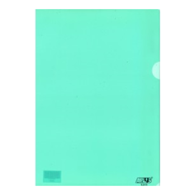 HOLDER L SHAPE A4  PVC GREEN PURPLE