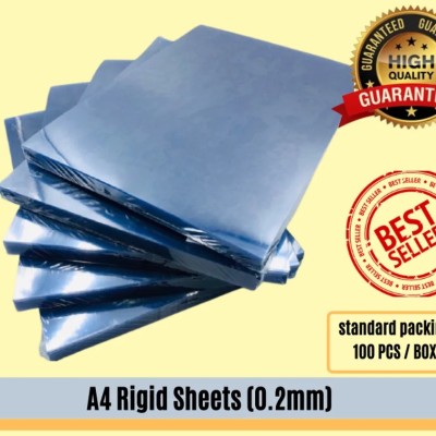 A4 CLEAR RIGID SHEETS (0.2mm)