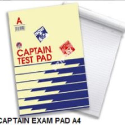 EXAM SHEET A4 80GSM 100S   BRAND: CAPTAIN