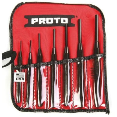 Stanley 7-Piece Punch Set, Pin Punch, 3.18mm Shank