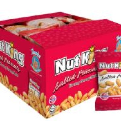 NUT KING SALTED COATED PEANUT BOX 36X12G