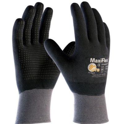ATG 34-846 Maxiflex Endurance Glove, Black Micro-Foam Coated, 12pairs per pack, S-XXL
